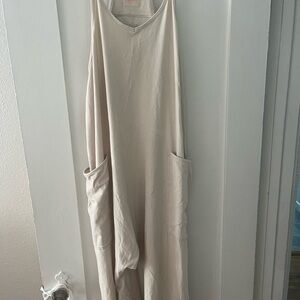 FP Movement by Free People Cream Jumpsuit